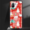 Стеклянный чехол для Xiaomi Poco X3 NFC 11 Lite 11T F3 M3 для Redmi Note 11 10 9 8 Pro 10S 9S 9A 9C Чехол для телефона Snow Merry Christmas