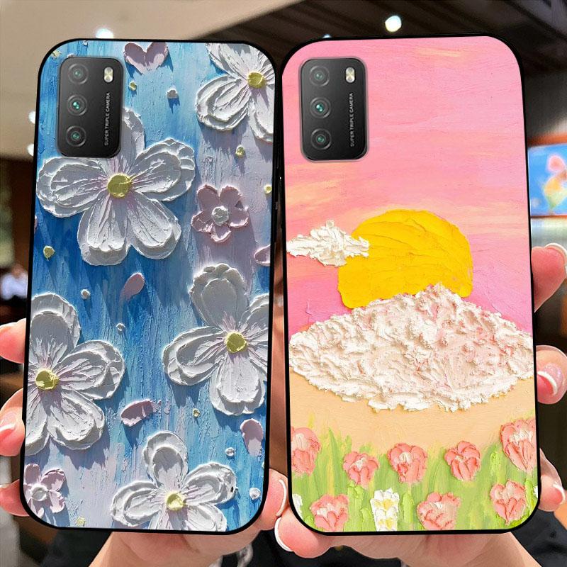 Для Xiaomi Poco M3 4G Чехол M2010J19CG Ударопрочный Мягкий Силикон ТПУ Чехол для Телефона Для Poco M3 Pro 5G M2103K19PG Coque Funda Мультяшный