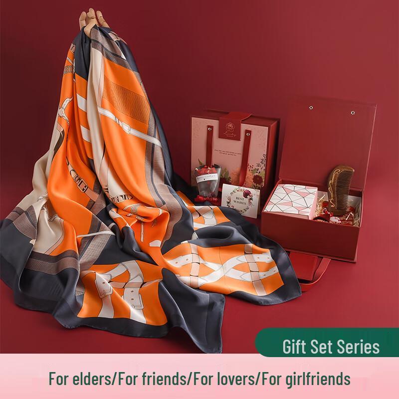 Подарочный набор шелковых платков из Ханчжоу