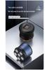Magnetic Six-Blade Electric Head & Hair Shaver with Detachable Washable Blades for Dry & Wet Use