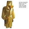 Adults Hooded Boxing Robe Breathable Solid Color Knee Length Men Women Boxer Sanda Fighting Cosplay Costume with Belt