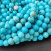 Красивые мятно-голубые магнезитовые бирюзовые бусины, круглые каменные бусины, свободные бусины, бусины размером 6 мм, 8 мм, 10 мм, нити бусинок длиной 14-15 дюймов.