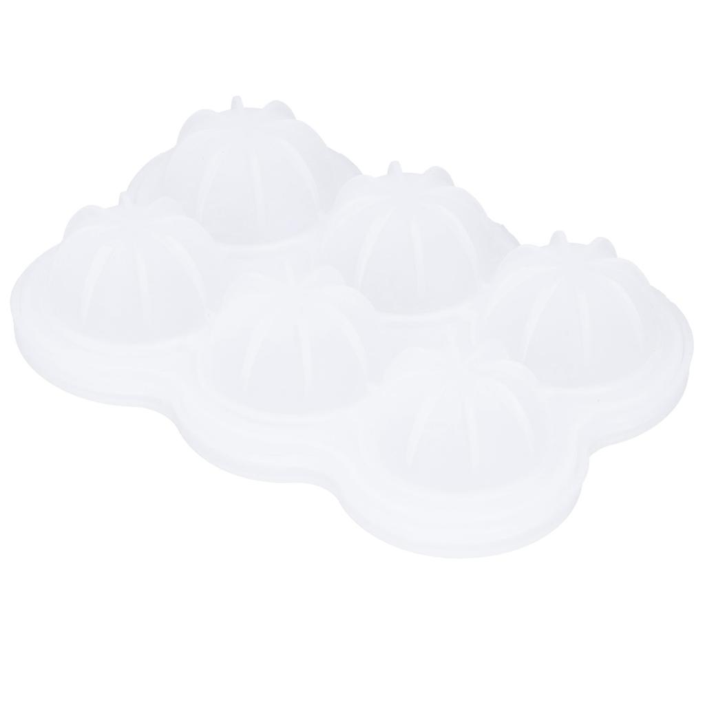 6‑Grid Silicone Ice Ball Mold with Leaking Hole Round Ice Tray for Kitchen Home Bar