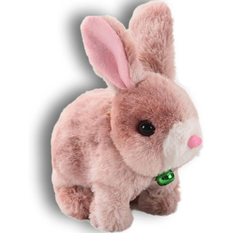 , Мой реалистичный кролик, прыгающий, дергающийся, трясущийся, интерактивный кролик ручной работы, мягкая игрушка для детей, пасхальный подарок