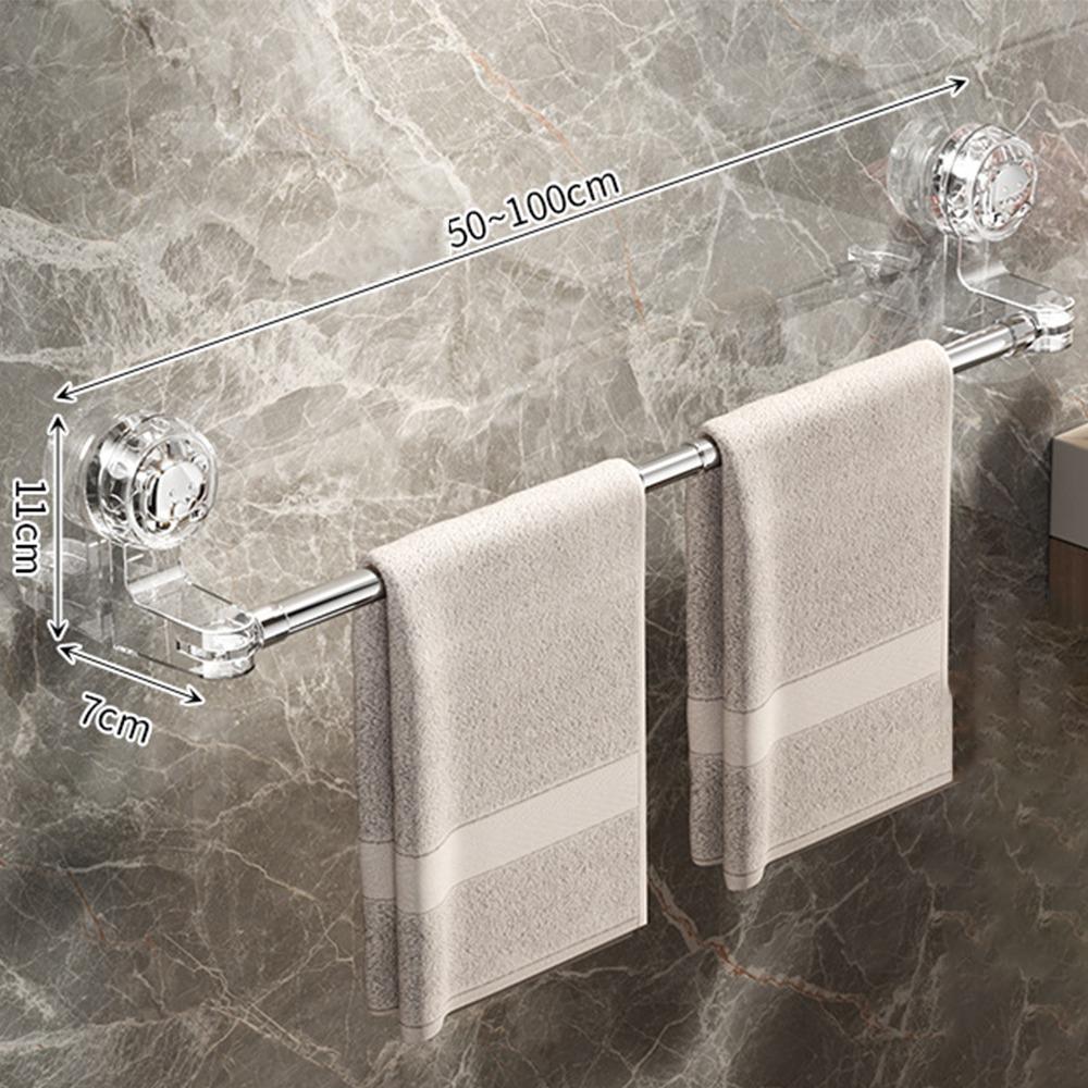 Suction Cup Towel Rack Wall Mounted Clothes Drying Rack Durable Slipper Rack