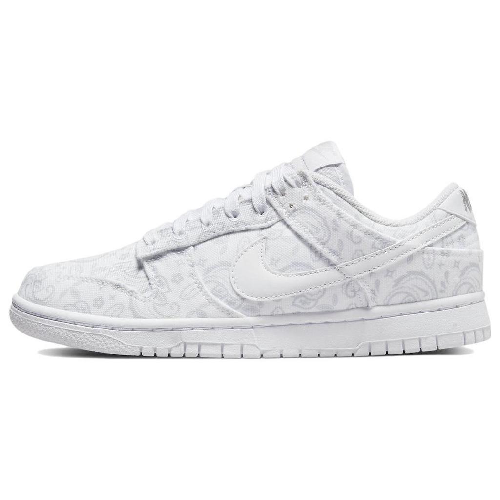 Nike Dunk Low Белый Пейсли Низкие Кеды для Скейтборда Женские Черно-Белый Бежевый DJ9955-100(Команда33-)