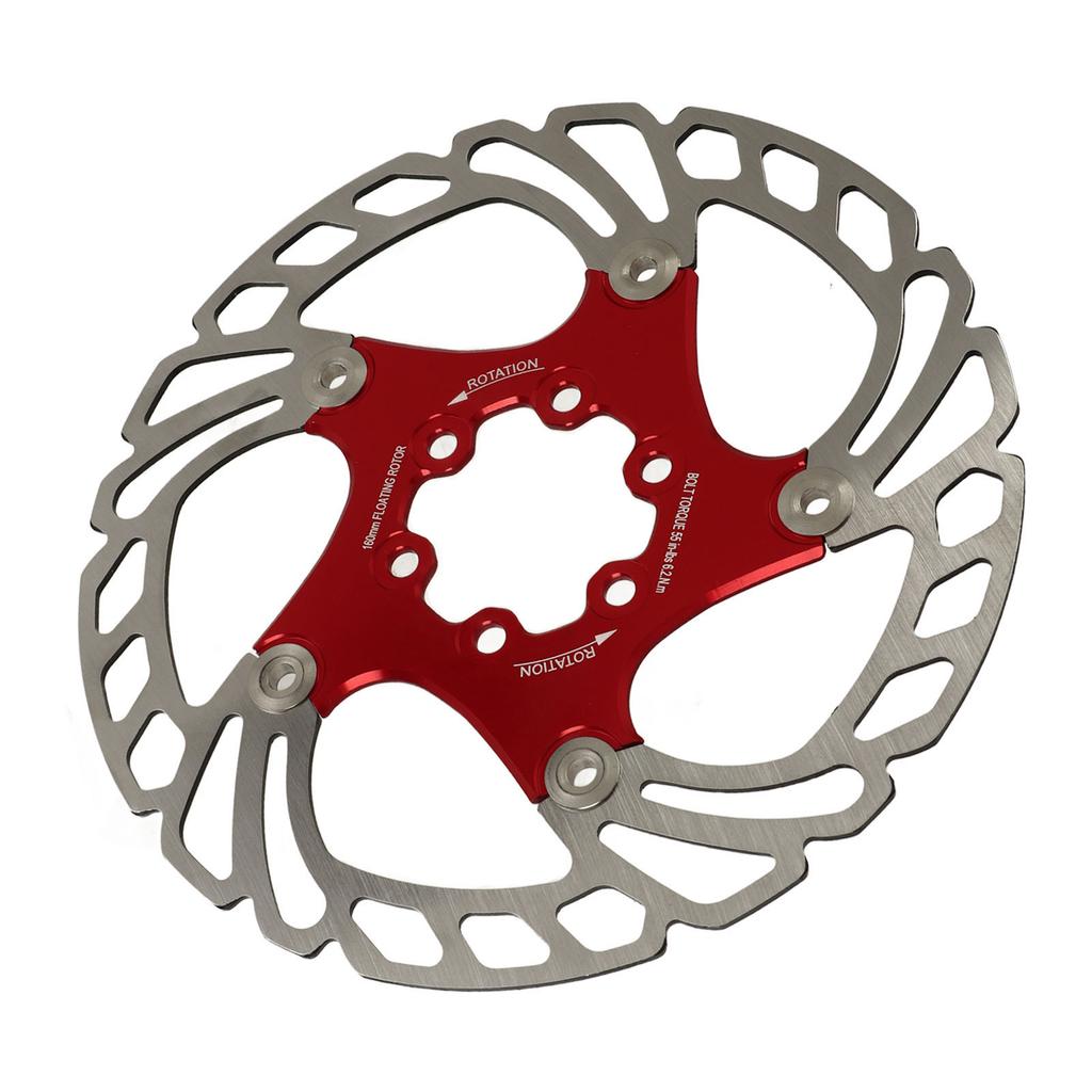 Тормозной диск для шоссейного велосипеда с 6 болтами, большой полый красный плавающий тормозной диск для велосипеда для замены