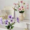 3 Head Fake Flower Bouquet Ins Style Photo Props Butterfly Peony Artificial Flower  Table Patio