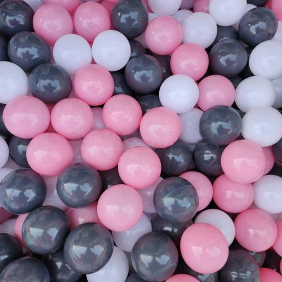 100 шт./компл., 3 цвета, питбол, черный, белый, розовый, утолщенный полиэтилен, устойчивый к раздавливанию, не содержит фталатов BPA, безопасный для использования в помещении и на открытом воздухе для детей