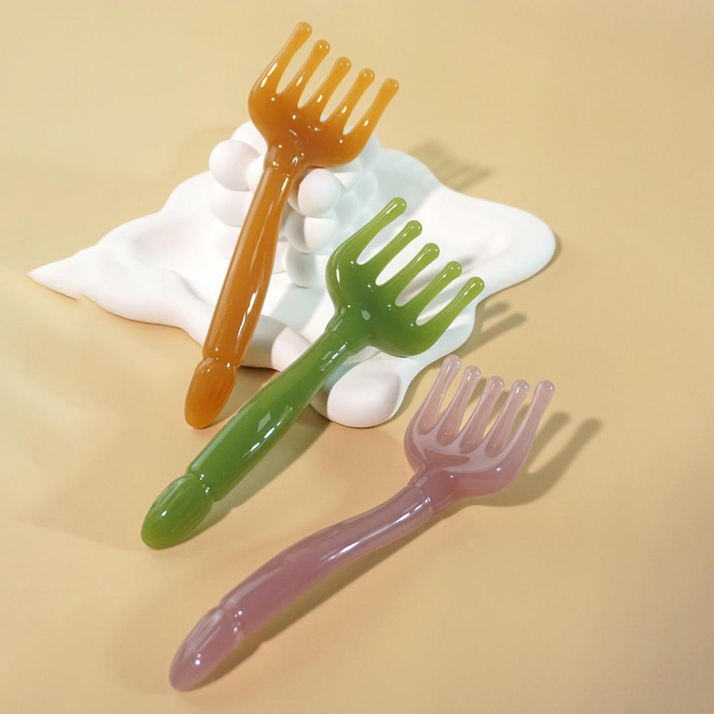 Массажер для головы с пальцами, расческа для массажа кожи головы для расслабления, стимуляции роста волос и снятия стресса