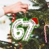 Six Seven Wooden Ornament Funny Teen Slang Christmas Tree Ornament Humor 67 Meme Gift for Teenagers