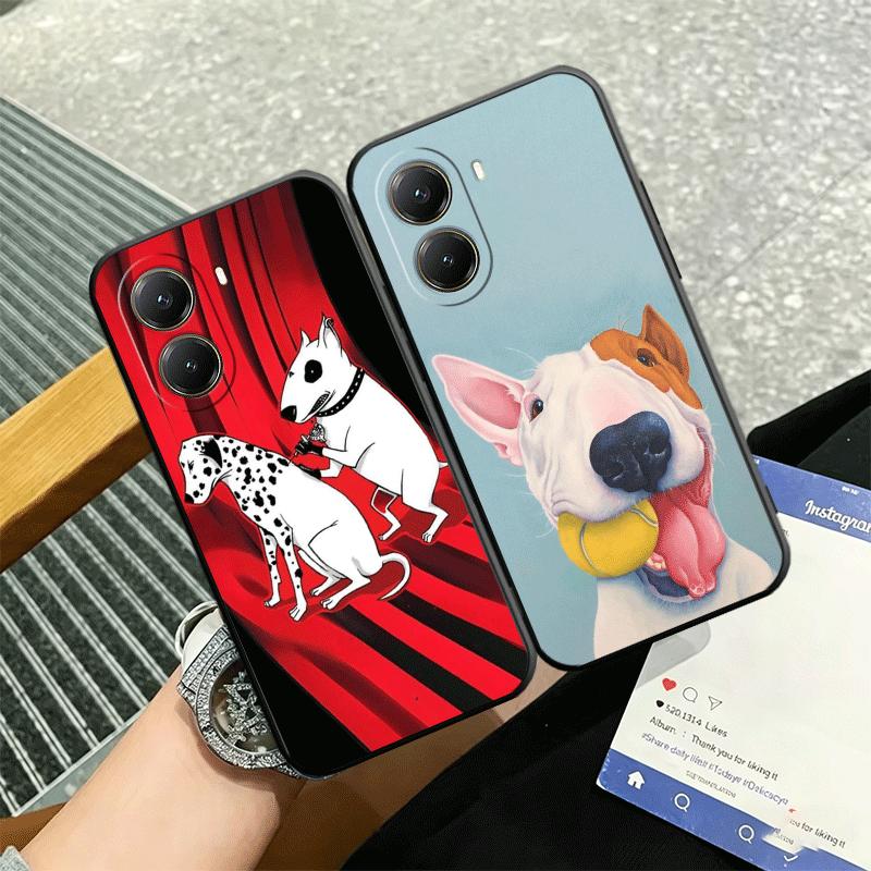 Bull Terrier Dog Cute Puppies Soft Phone Case for Xiaomi Poco X5 X6 X7 X8 Pro Max X3 F7 F8 Ultra M8 M7 M6 M5 Redmi 15 15C 14C 13