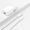 Dudao A4EU 2.1A USB Wall Charger & USB-A to USB-C Cable - White