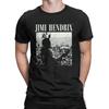 Мужские футболки Jimi Rock Hendrixs Live At Woodstock Винтажные футболки с изображением певца и гитариста Футболки с коротким рукавом и круглым вырезом Футболки из хлопка с круглым вырезом Топ больших размеров