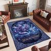 Fox Theme Crystal Velvet Floor Rug Personalized Custom Name Text Warm Carpet Home Decoration