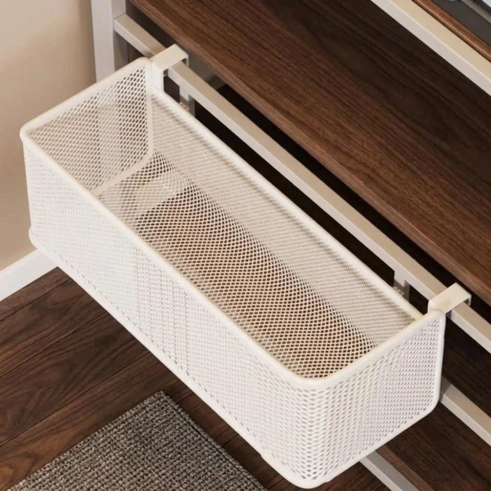 Space Saving Bedside Storage Basket Large Capacity Dorm Storage Basket Bedside Shelf Bathroom