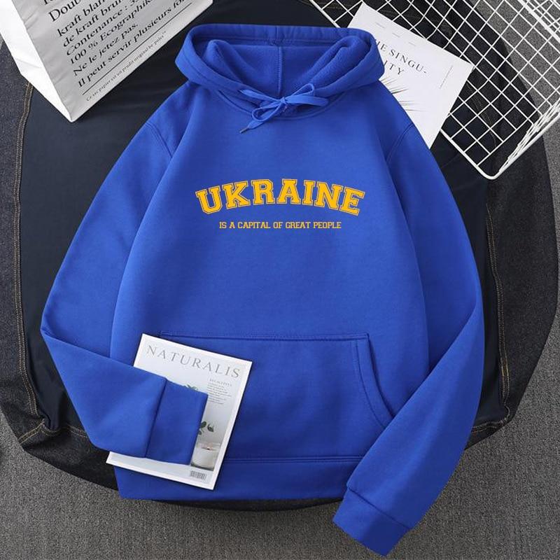 Ukrainian Hoodies Sweatshirt Ukraine Men Women Pullover Fleece Man Sweatshirts Yellow Green Hooded Mens Clothing Streetwaer