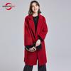100% Wool Women Wool Long Coat Autumn Wool Overcoat Winter Warm Wooled Coats Belt