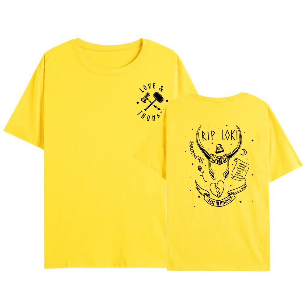 Футболка Love and Thunder Футболка с татуировкой Thunder Love Футболка Rest in Mischief Женские футболки с графикой Футболки с коротким рукавом