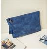 Solid Color Women Clutch Bag Leather Envelope Evening Handbag