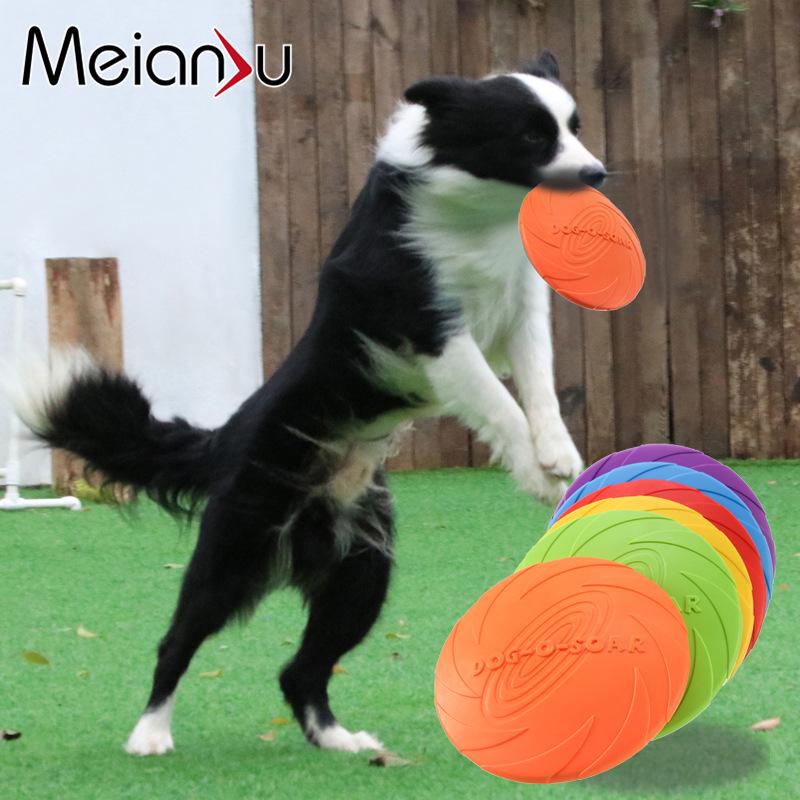 DOG-O-SOAR Bite-Resistant Floating Silicone Dog Frisbee Toy