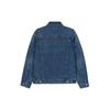 Uniqlo Однотонная джинсовая куртка с пуговицами и длинным рукавом для мужчин куртки Темно-синий 444552-65