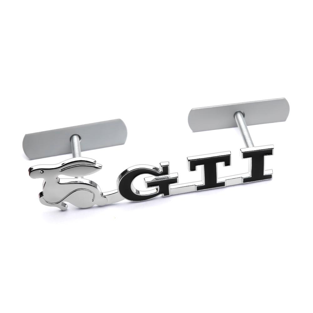 OPQ1 2026 Hot VOLKSWAGEN 3D GTI Emblem Car Front Grille Badge Decoration ABS Sticker for Volkswagen VW Jetta Mk6 Scirocco Polo 6R Tou