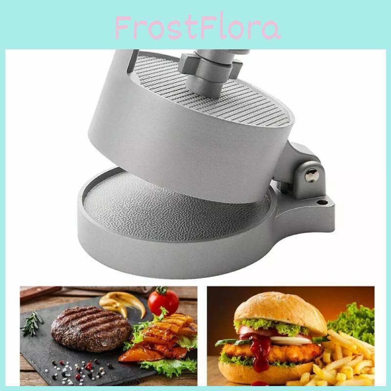 Универсальный ручной пресс для бургеров Маленький из алюминиевого сплава Регулируемый инструмент для формовки мяса Для изысканных котлет