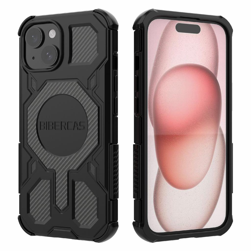 BIBERCAS J-16 Series For iPhone 15 Case Compatible with MagSafe Anti Drop TPU+PC Phone Cover