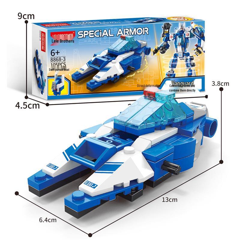 Совместимая Инженерная Модель Пожарного Робота-Машины - Образовательная Сборная Игрушка с Конструктором