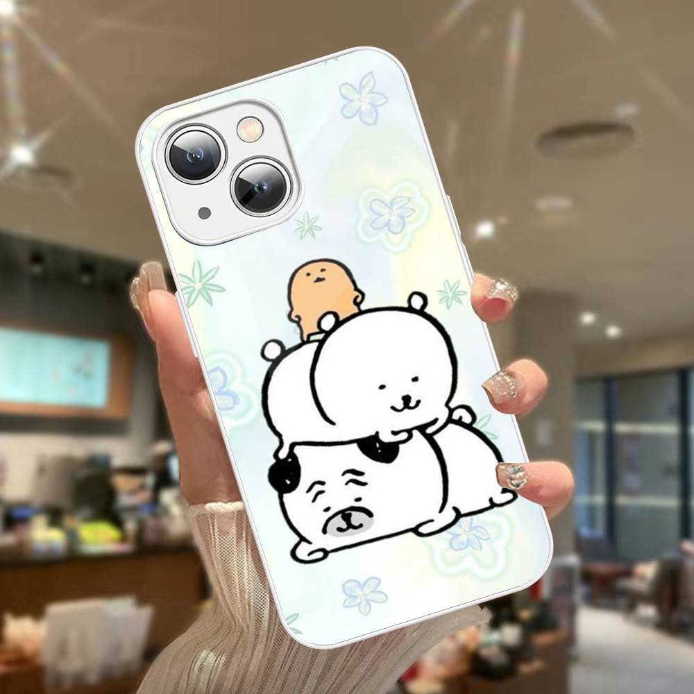 Милый белый медведь-шутник Для IPhone 14 13 12 Mini 11 Pro XS Max X XR 14 Plus Закаленное стекло