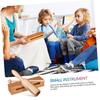 Totority Set of 4 Orff Musical Instruments Makara Wood Sounder Mokuo Zen Taiko Handheld Rhythm Wood Block Clapper Pro Temple Wood Block Wood Rhythm