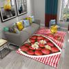 Клубничный ковер Свежие фрукты Коврик Кухонный коврик Ковер для пола Гостиная Спальня Ванная комната Нескользящий коврик для ног Ковер для прихожей
