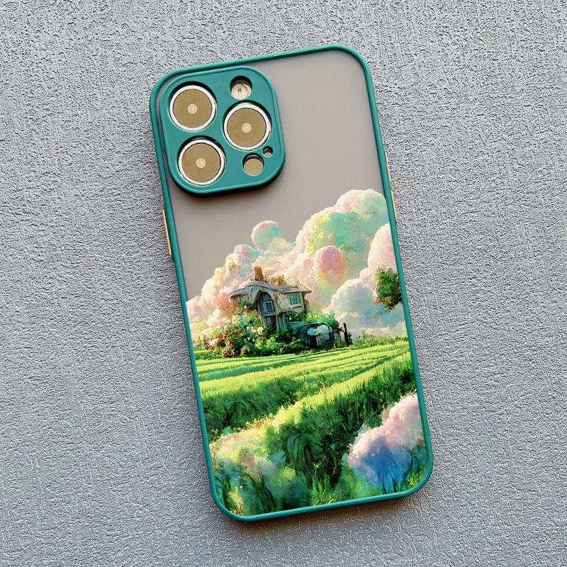 Чехол для телефона «Цветочное поле» для iphone 11 12 13 15 Pro Max Mini 7 8 Plus SE X XR XS 14 Plus Pro Max Ударопрочный задний чехол