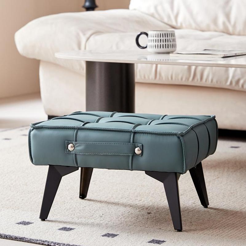 Элегантный журнальный столик для гостиной Устойчивый к пятнам пуфик для дивана Пуфик-подставка для ног с ручкой Широкая удобная скамья для обуви