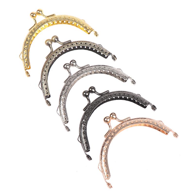 Круглый металлический каркас 8,5 см, кошелек с ручкой, клатч, сумка с застежкой, фурнитура для сумок