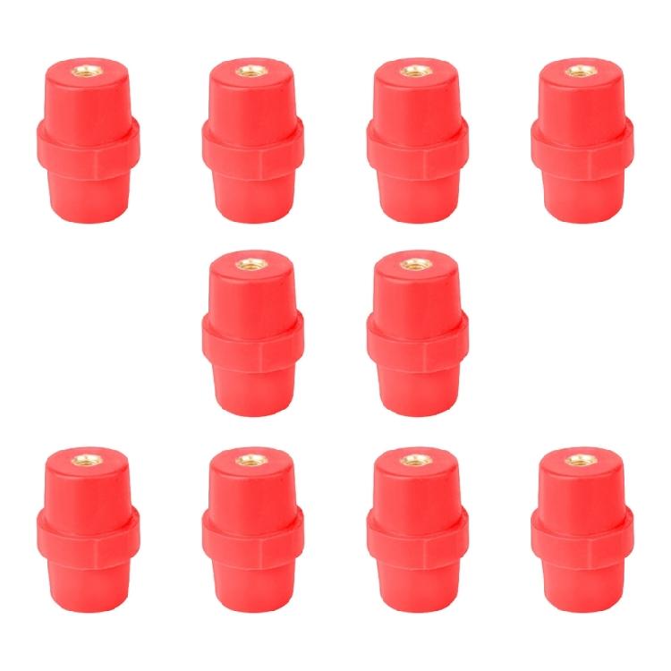 10Pcs Insulation Column Replacement 8mm Polyester Standoff Insulator Busbar Insulator Supporter for Distribution Box