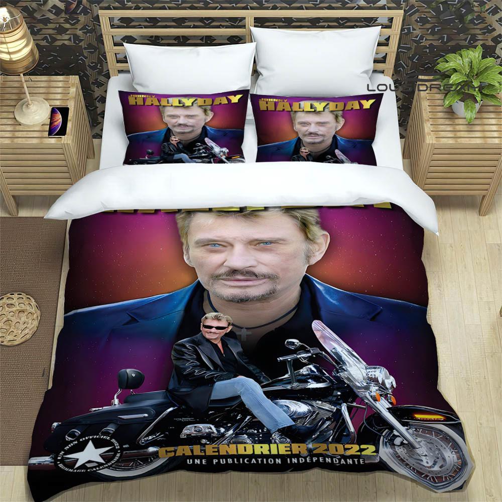 3D Johnny Hallyday printed Bedding Sets exquisite bed supplies set duvet cover comforter set bedding set luxury birthday gift