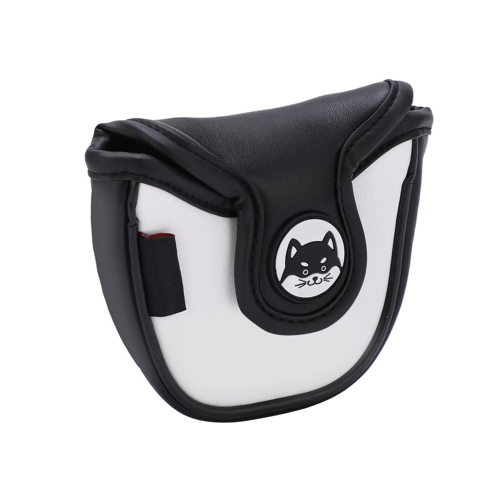 PU Leather Golf Putter Head Covers with Magnetic Closure Waterproof Cartoon Thicken Plush Golf Club
