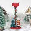 Подсвечник для рождественской елки, смоляная подставка для свечей, рождественская елка, снеговик, Санта, олень, настольная фигурка для камина на каминной полке дома