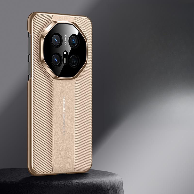 Чехол для телефона Huawei Mate70pro 70RS Бизнес M70 Всесторонний Противоударный Однотонный Кожаный Чехол