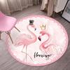 Northern Europe Flamingo Unicorn Round Carpet Cartoon Living Room Bedroom Kids Play Rug Chair Hanging Basket Circle Non-slip Mat