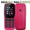 Восстановленный Nokia Оригинальный Nokia 110 (2019) Мобильный телефон с двумя SIM-картами