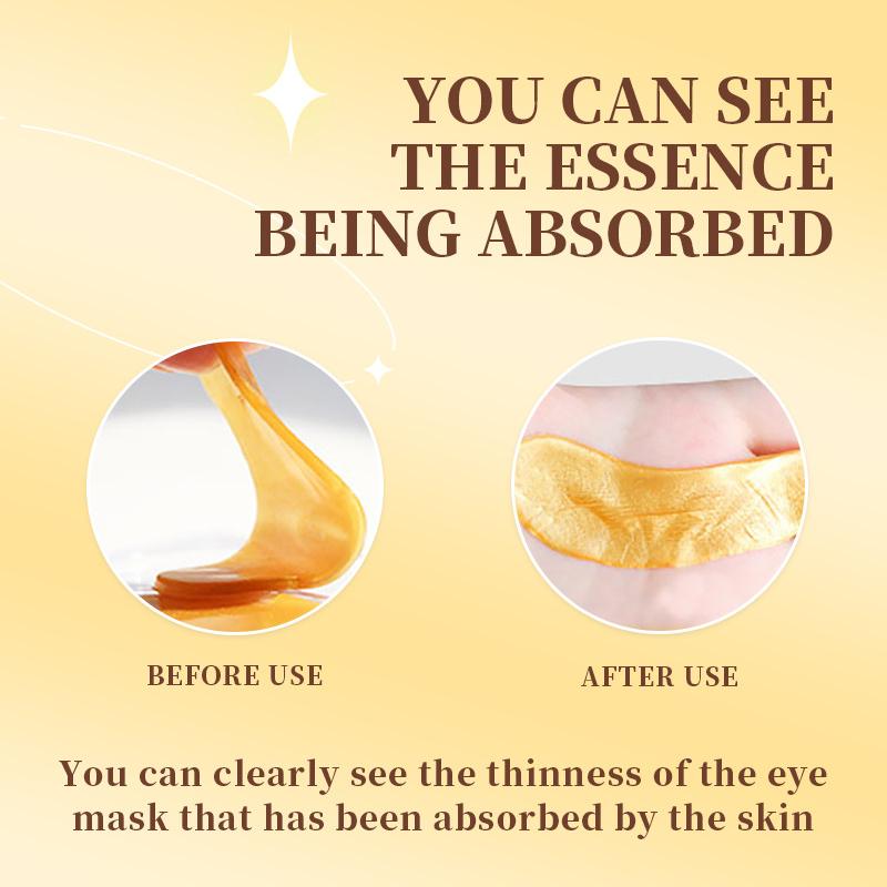 Moisturizing and Firming Gold Collagen Eye Patch, Crystal Moisturizing Eye Mask Patch, Improves Eye Lines, Moisturizing Eye Mask