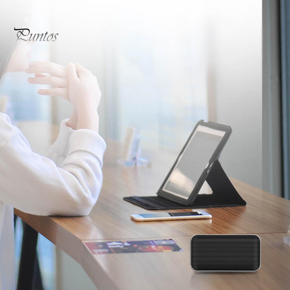 Puntos Portable Bluetooth Wireless Rechargeable Mini Style Speaker Support Tf Card Usb
