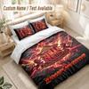 Custom Name Bedding Set 3 PiecesSunderland FC Print Duvet Cover + 2 Pillowcases Soft Bed Decor