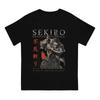 Футболки Sekiro Shadows Die Twice для мужчин, 100% хлопок, забавная футболка, круглый вырез, футболка DARK SOULS, короткий рукав, одежда с принтом