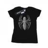 Womens/Ladies Spider-Man Web Logo Cotton T-Shirt
