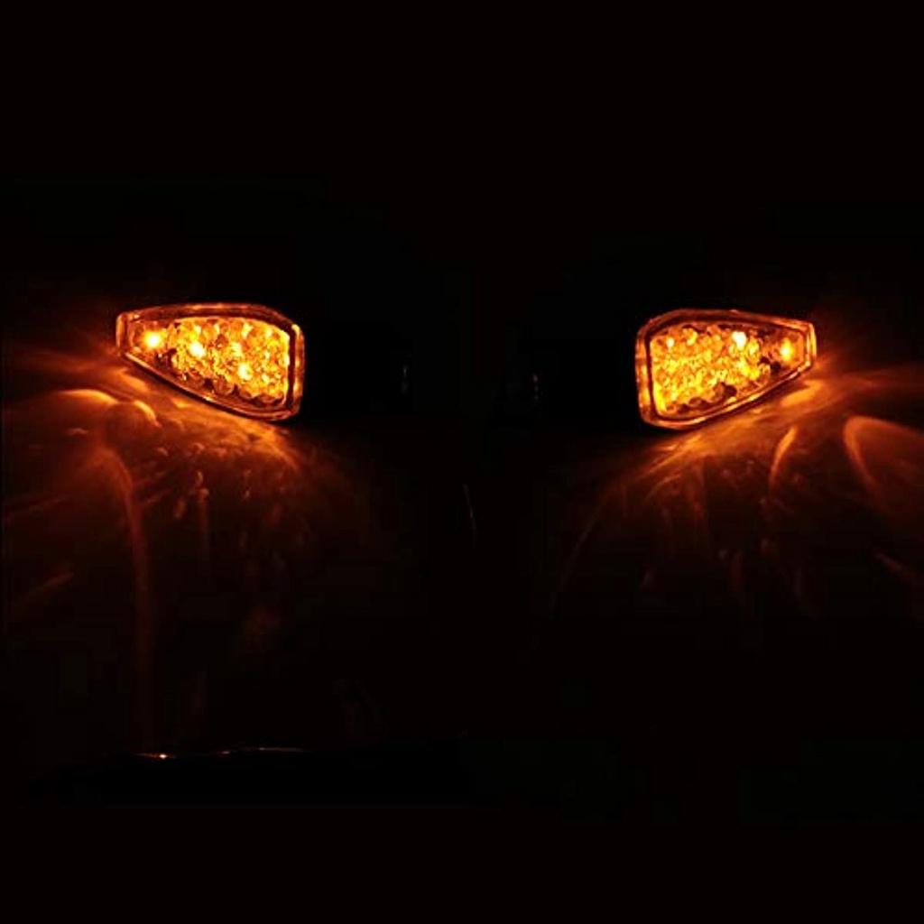 4 шт. индикаторы мотоцикла, 14 светодиодных указателей поворота, 12 В, водонепроницаемый индикатор подшипника, мигалка, универсальный для мотоцикла, скутера, Quad Cruiser, бездорожья