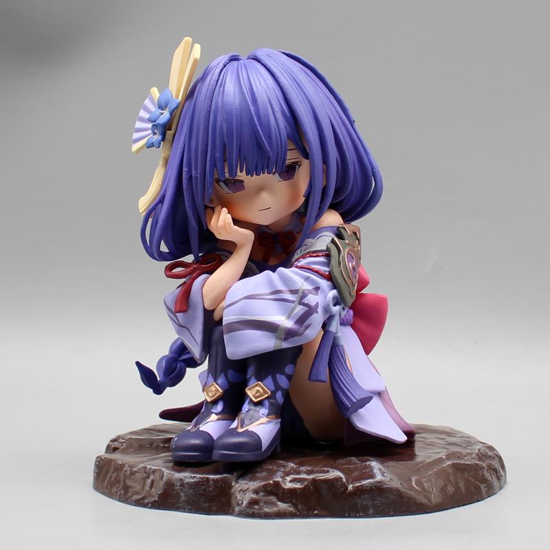 Gk Raiden Shogun Q Girl Фигурка Kawaii Модель Настольное Украшение Коллекционная Игрушка Подарки